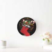 Horloge Ronde HoHo ! Merry Christmas TOXITS et Happy New Year (Maison)