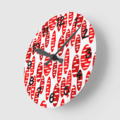 Horloge Ronde Holey ovals (Angle)