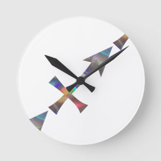 Horloge Ronde hologramme Sagittarius