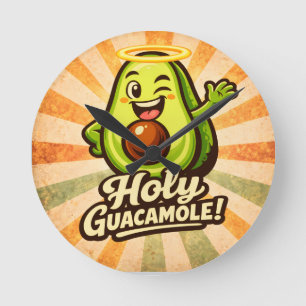 Horloge Ronde Holy Guacamole - Guac Pack - Foodie Fiends -> Sain