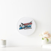 HORLOGE RONDE HOME DECOR FOCUS LESSONS LEARN ROUND WALL CLOCK  (Maison)