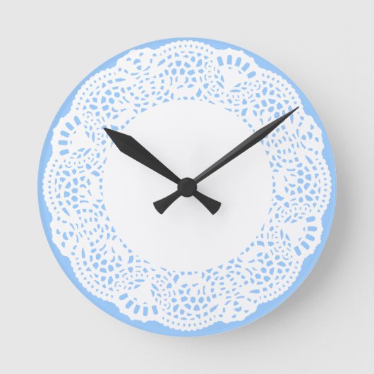 Horloge Ronde Home Sweet Home Doily Design (Recto)