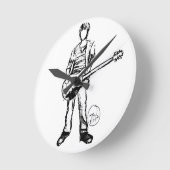 Horloge Ronde Homme avec guitare (Angle)