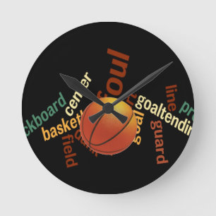 Horloge Ronde Hoops Basketball Sport Fanatics.jpg