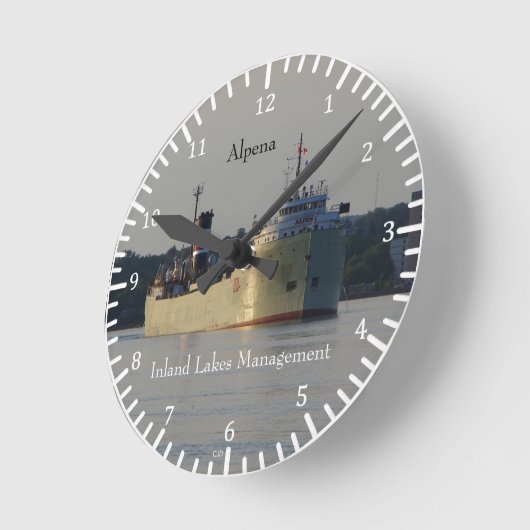 Horloge Ronde Horaire Alpena (Angle)