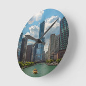 Horloge Ronde Horizon Chicago (Angle)