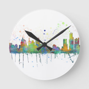 HORLOGE RONDE HORIZON DE DETROIT, MICHIGAN