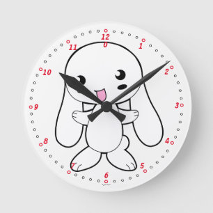 Horloge Ronde Horloge. Lapin