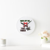 Horloge Ronde Hors du camion-remorque (Maison)