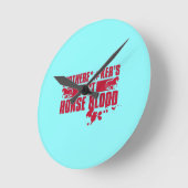 Horloge Ronde Horseblood (Angle)