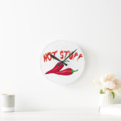 Horloge Ronde Hot chilli Clock (Maison)