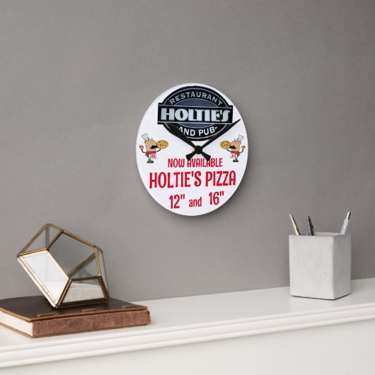 HORLOGE RONDE HOTIES PIZZA (Bureau)