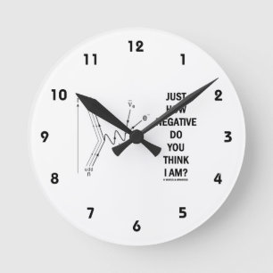 Horloge Ronde How Negdo You Think I Am ? (bêta-neg.)