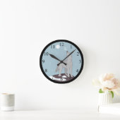 Horloge Ronde Howling Arctic Wolf (Maison)