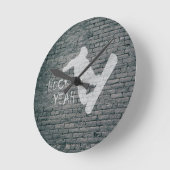 Horloge Ronde Huck Yeah (Angle)