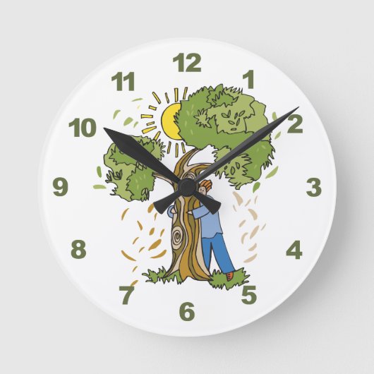 Horloge Ronde Hugger d'arbre (Recto)