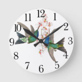 Horloge Ronde Hummingbird Bird (Recto)