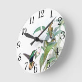 Horloge Ronde Hummingbird Bird (Angle)