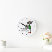 Horloge Ronde Humour de livraison de pizza (Maison)