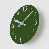 Horloge Ronde Hunter Green (Angle)