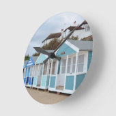 Horloge Ronde Huttes de plage chez Southwold (Angle)