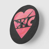 Horloge Ronde I Coeur NYC (Angle)