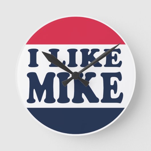 HORLOGE RONDE I-LIKE-MIKE-BUTTON (Recto)