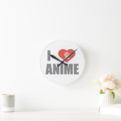 Horloge Ronde I love animes (Maison)