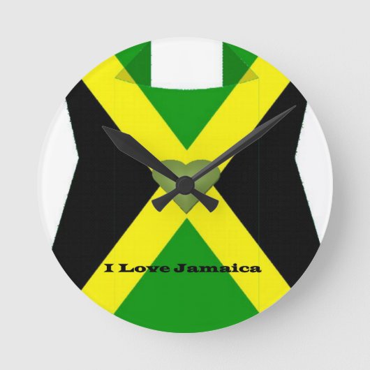 Horloge Ronde I Love Jamaica Have a Nice Day and a Better Night (Recto)