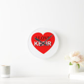Horloge Ronde I Love Kefir (Maison)
