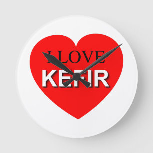 Horloge Ronde I Love Kefir
