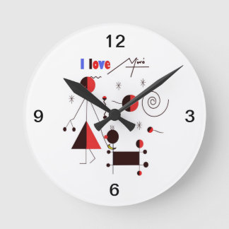 Horloge Ronde I love miro