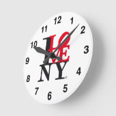 Horloge Ronde I Love New York NY O'clock L. Edition (Angle)