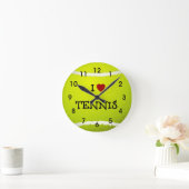 Horloge Ronde I Love tennis (Maison)