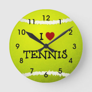 Horloge Ronde I Love tennis