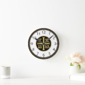 Horloge Ronde ICXC Numéro Jésus Orthodoxe (Maison)