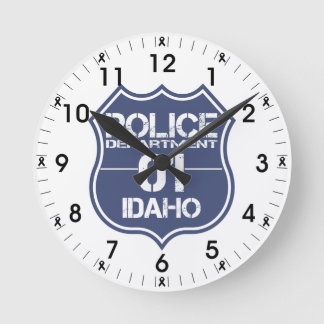 Horloge Ronde Idaho Police Department Shield 01
