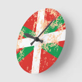 Horloge Ronde Ikurriña desgastada (Angle)