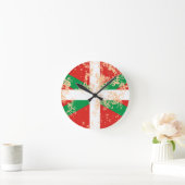 Horloge Ronde Ikurriña desgastada (Maison)