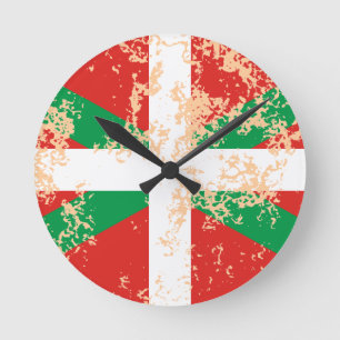 Horloge Ronde Ikurriña usée