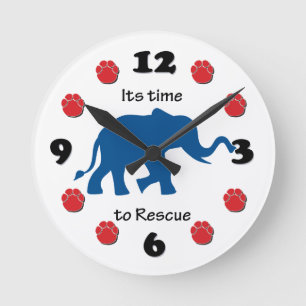 Horloge Ronde Il est temps de sauver les éléphants