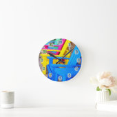 Horloge Ronde Il est temps de se détendre (Maison)