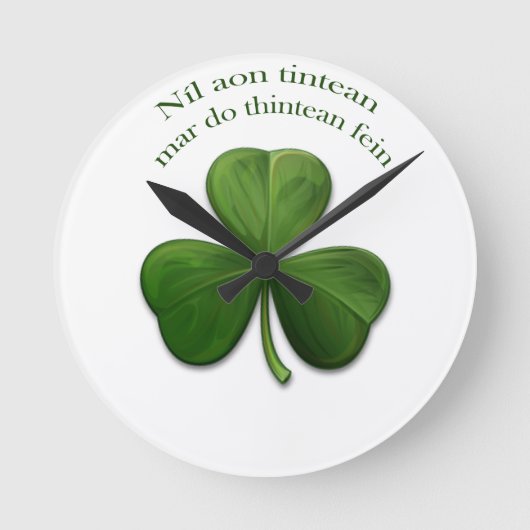 Horloge Ronde Il n'y a aucun endroit comme la maison (Recto)