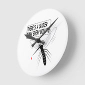 Horloge Ronde Il y a un pompier né chaque minute (Angle)