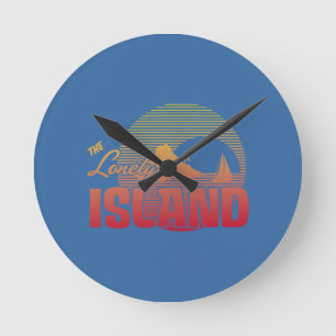 Horloge Ronde Île de Dookie - couleur