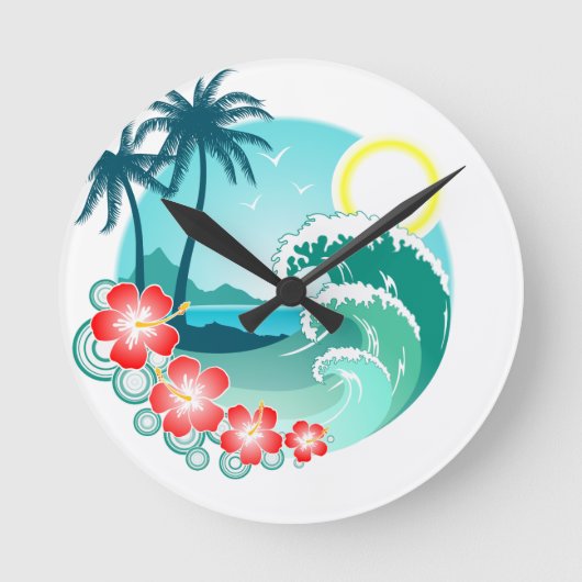Horloge Ronde Île Hawaï 2 (Recto)