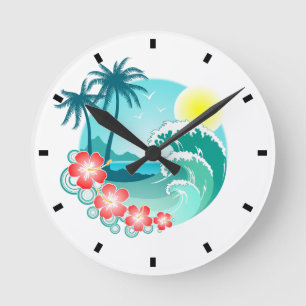 Horloge Ronde Îles Hawaïennes 3