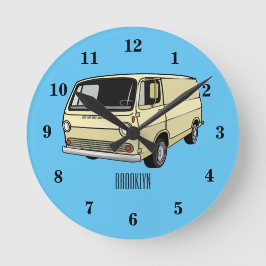 Horloge Ronde Illustration classique de van (Recto)