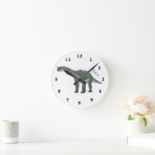 Horloge Ronde Illustration de Barapasaurus (Maison)
