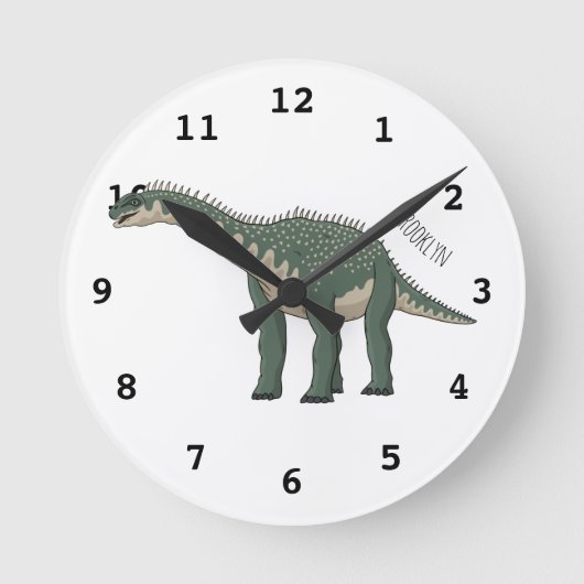 Horloge Ronde Illustration de Barapasaurus (Recto)